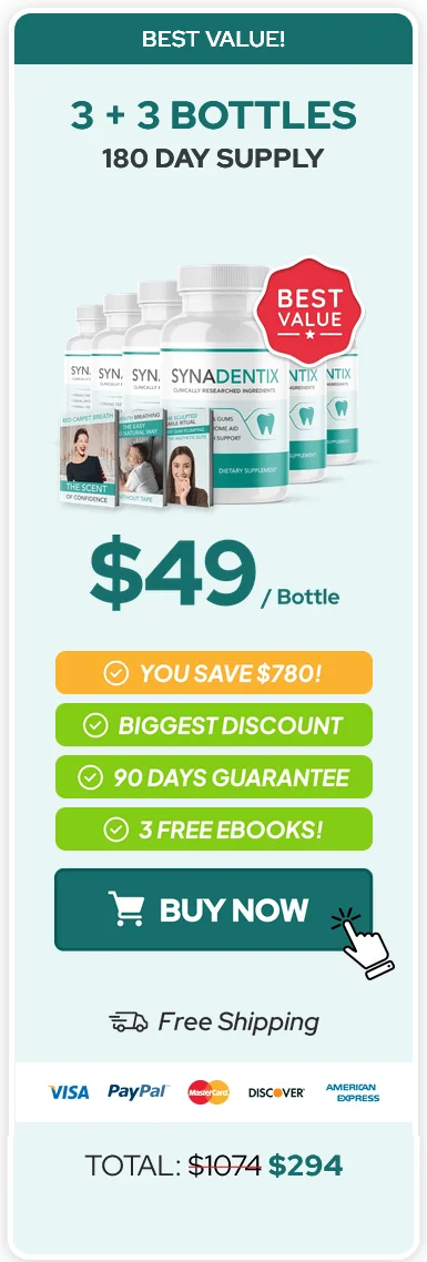 Synadentix-3-bottle - order-now-( Ninety Days Supply) - image